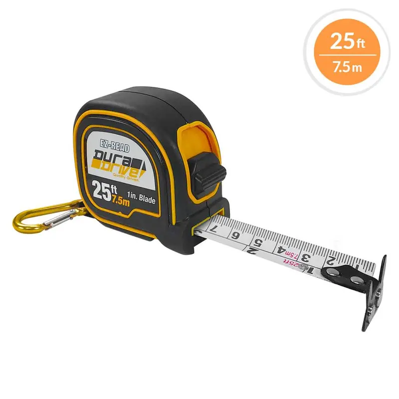 Duradrive Magnetic Tape Measure — 25 Ft X 1 In, Metric & Imperial Scale 1
