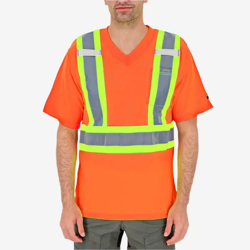Duradrive Men’S Hi-Vis Cooling Mesh Safety T-Shirt – Lightweight Breathable Wear 1