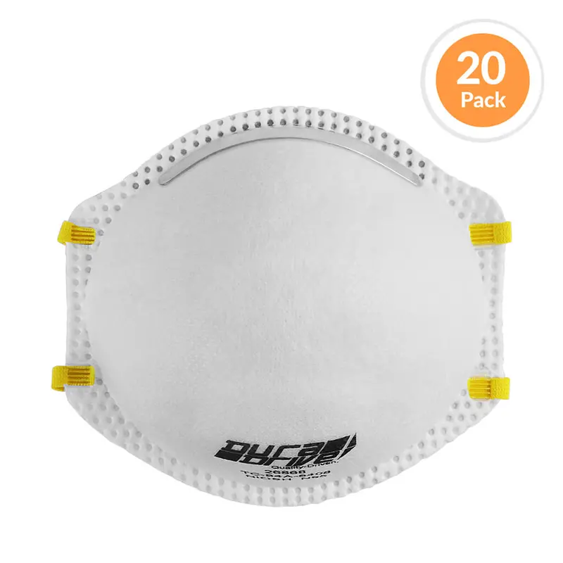 Duradrive N95 Dust Mask – Niosh-Approved, Non-Vented, Disposable, 20-Count 1