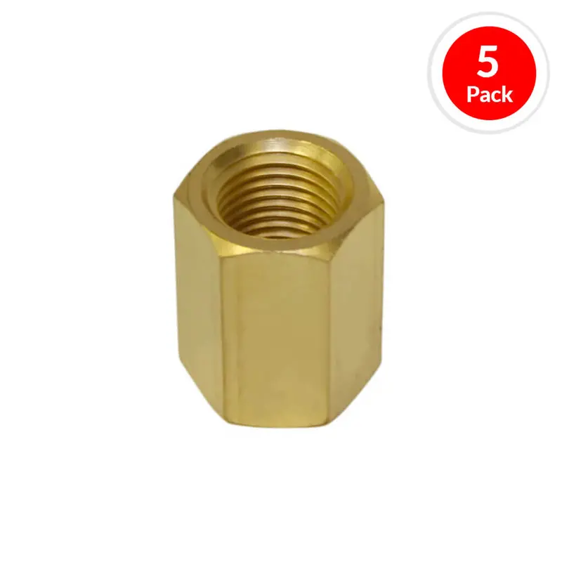 Duradrive P525 Brass Dual-Female 1/4-Inch Air Hose Coupler (5-Pack) 1