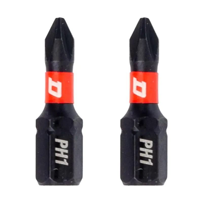 Duradrive Ph1 Precision Impact Bit – 1" Length, 2-Piece Pack 1