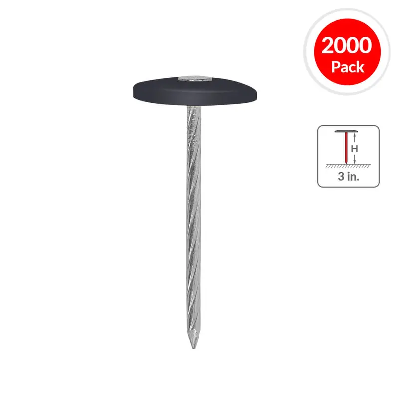 Duradrive Plastic Cap Ring Shank Nails – 3 In., 2,000-Count Box 1
