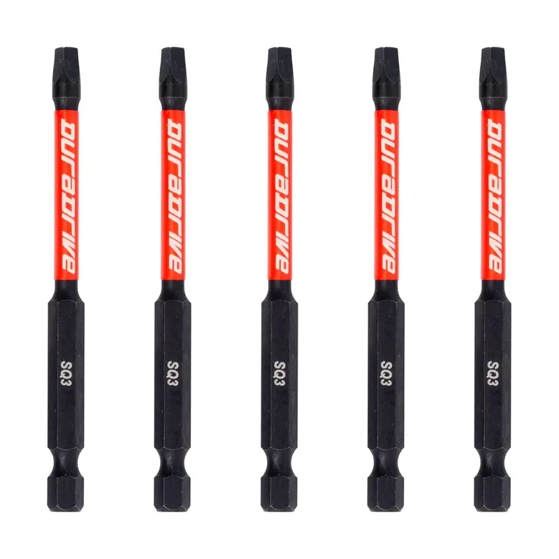 Duradrive Sq3 Square Bit Kit – 3-1/2" Length, 5-Piece Pack 1