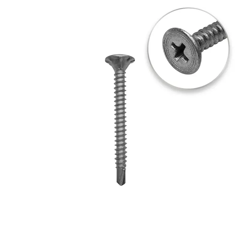 Duradrive Tek-Point Cement Board Screws – #8 X 1-5/8", 150-Pack 1