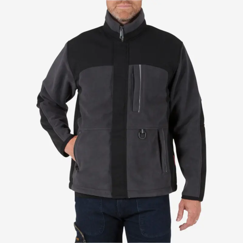 Duradrive Yolo Charcoal-And-Black Fleece Insulated Work Jacket 1