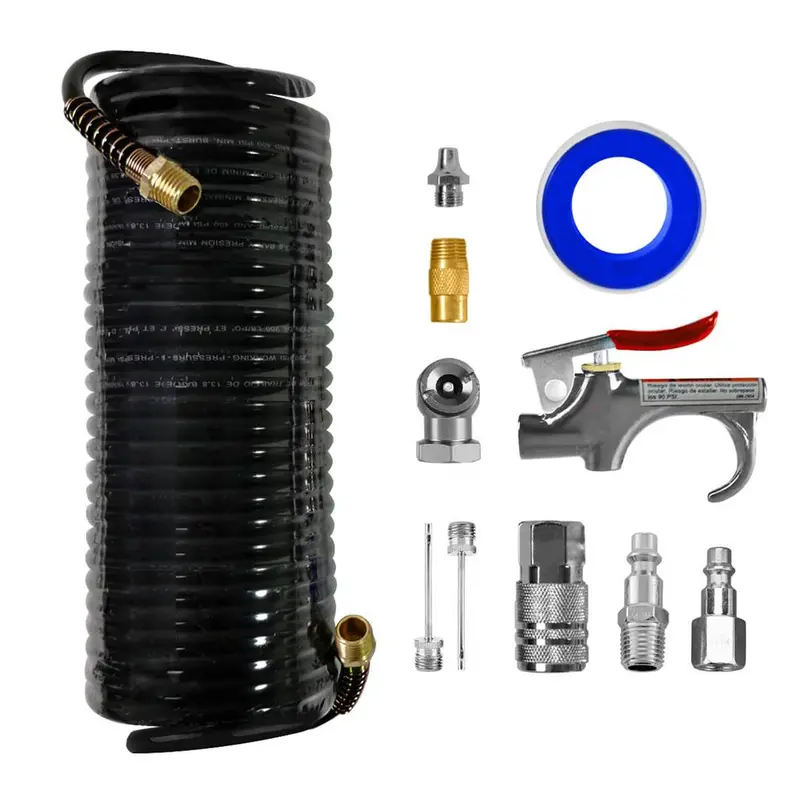Duratwist 11-Piece Air Compressor Accessory Kit With Hose And Blow Gun 1