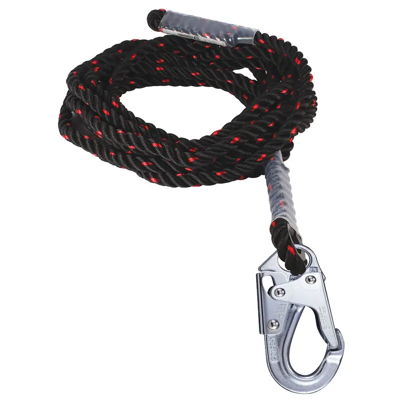Dynamic Fp16Eps50A Polyester Vertical Lifeline – 50 Ft, Snap Hook, Fall Protection 1