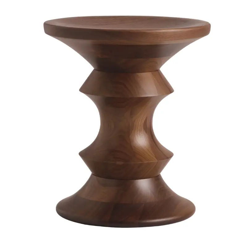 Eames Turned Wooden Stool – Classic Mid-Century Design 1