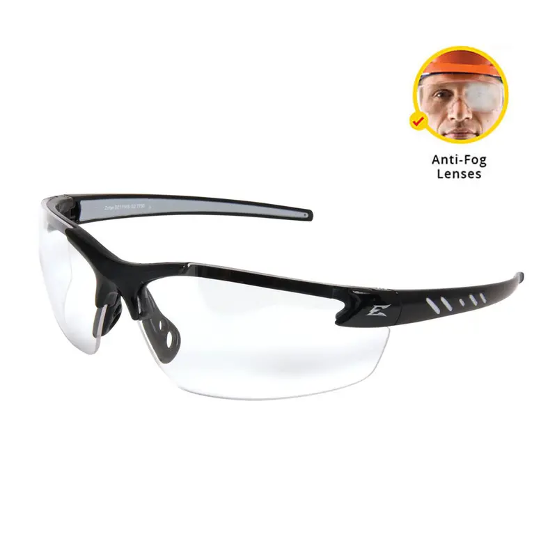 Edge Zorge G2 Vapor Shield Safety Glasses – Anti-Fog Clear Lens, Ansi-Z87.1 Certified 1