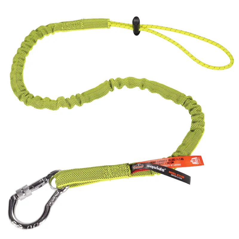 Ergodyne Squids 19003 Tool Lanyard – 10 Lb Capacity, Single-Leg With Carabiner & Cinch Loop 1