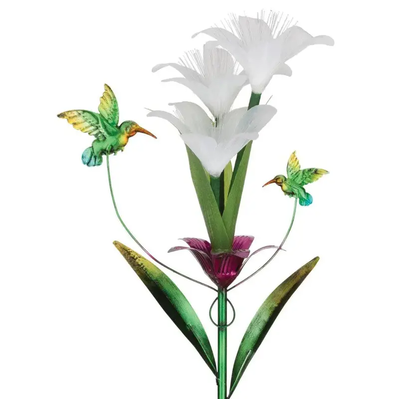 Fantasy Lily Solar-Powered Garden Stake Light – Floral Outdoor Decoration 1