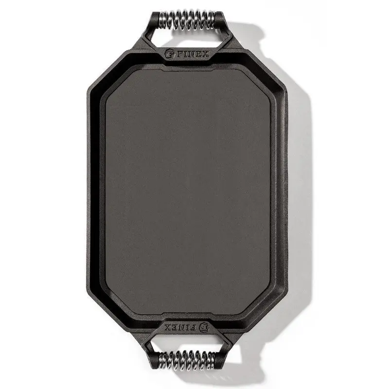 Finex 18-Inch Double-Burner Cast Iron Griddle Plate 1