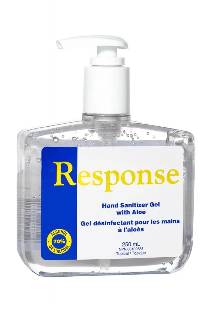 First Response 250 Ml Antibacterial Hand Sanitizer Gel – 70% Alcohol With Aloe Vera 1
