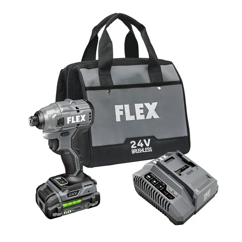 Flex Fx1331-1A Brushless Impact Driver – 1/4" Hex, 1700 In-Lbs Torque, Compact 12V-Style Ergonomics 1