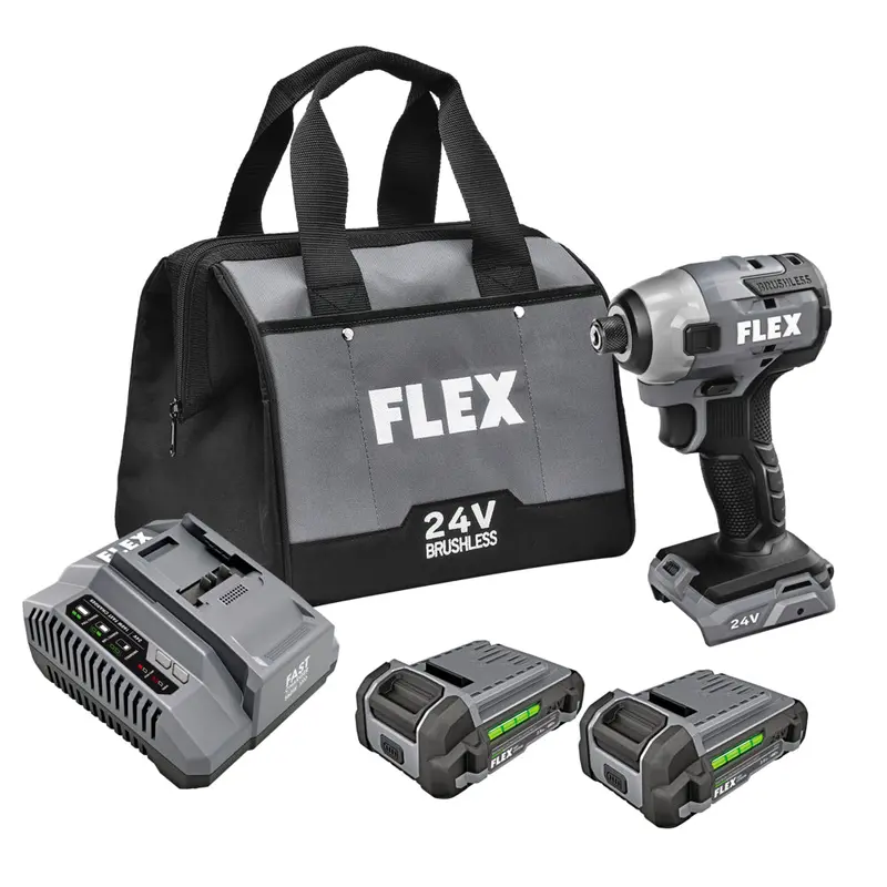 Flex Fx1351-2A 1/4-Inch Hex Cordless Impact Driver Kit 1