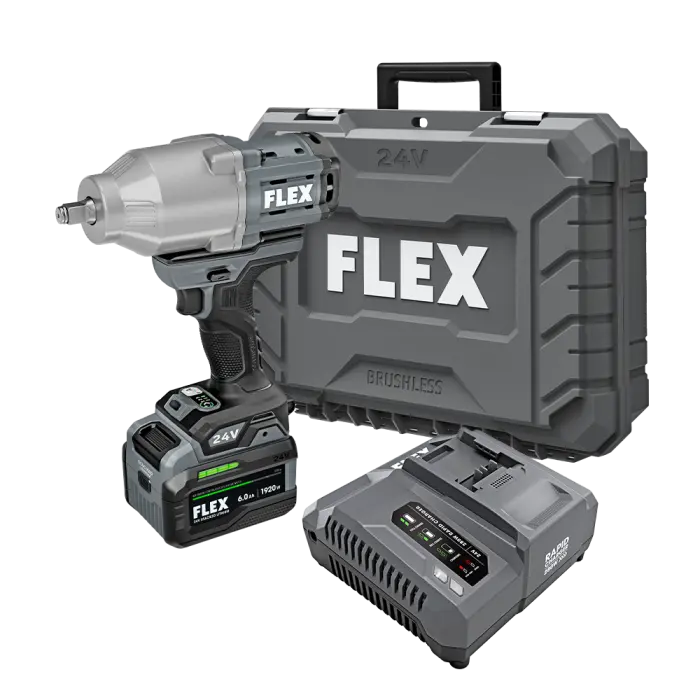 Flex Fx1471-1H Brushless Cordless Impact Wrench – 1150 Ft-Lb Nut-Busting Torque, Variable Speed, 2450 Ipm, 1/2" Drive Kit 1