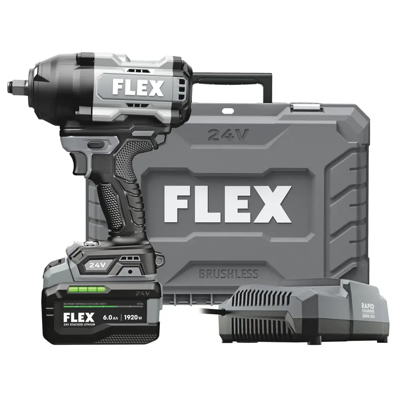 Flex Fx1472-1H 1/2" High-Torque Impact Wrench — Stacked Lithium Battery Kit 1