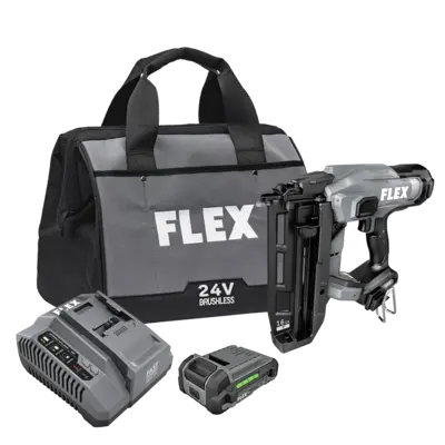 Flex Fx4321-1A 24V 16-Gauge Straight Finish Nailer Kit – 2.5Ah Battery Included 1