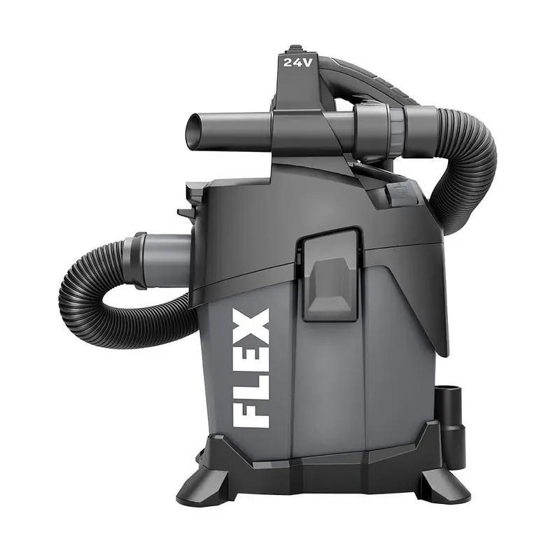 Flex Fx5221-Z 24V Hepa Wet/Dry Vacuum – 1.6 Gal Dry / 0.8 Gal Wet Capacity 1