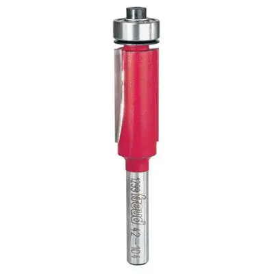 Freud 42-104 Bearing-Guided Flush Trim Router Bit: 1/4-Inch Shank, 1/2-Inch Diameter, 1-Inch Cutting Length 1