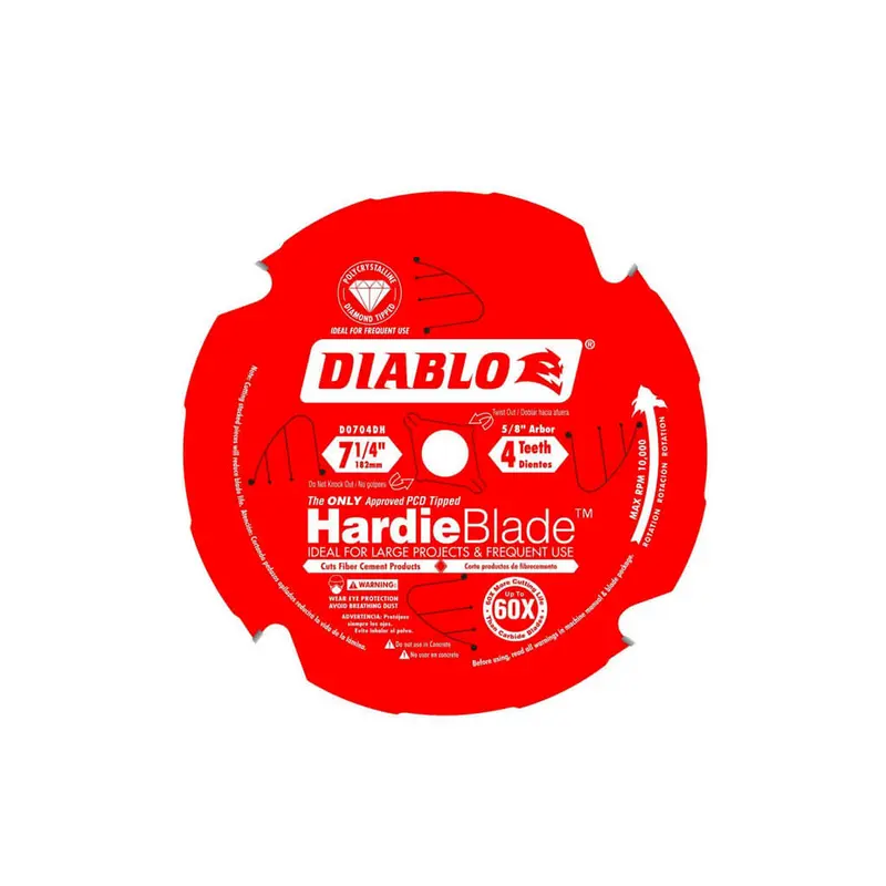 Freud Diablo D0704Dh 7-1/4" 4-Tooth Pcd-Tipped Blade For Fibre Cement And Hardie Board 1