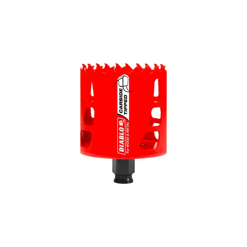 Freud Diablo Dhs2500Ct 2-1/2-Inch Hole Saw With Mandrel Shank – Carbide-Tipped For Wood And Metal 1