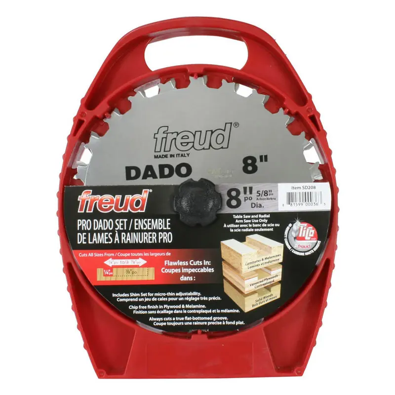 Freud Sd208 8-Inch Stacked Dado Blade Set – 12-Tooth Precision Cutting 1