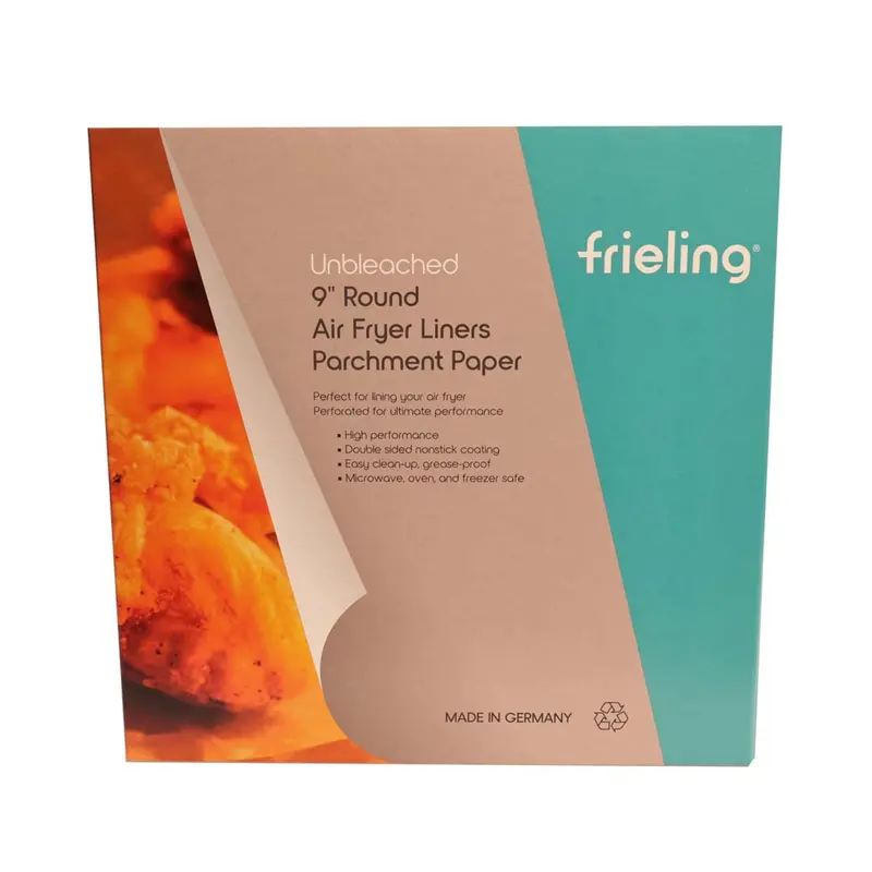 Frieling Air Fryer Liners – 50-Pack Of 9" Reusable Round Mats 1