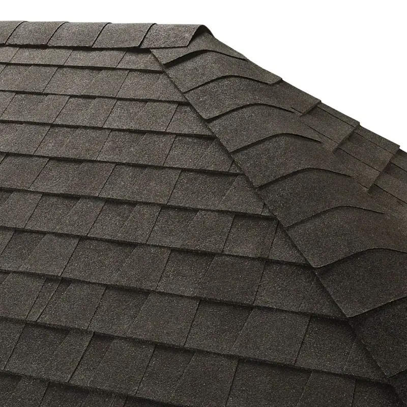 Gaf Seal-A-Ridge Charcoal Hip And Ridge Cap Shingles — 25 Linear Feet Per Bundle (45 Pieces) 1