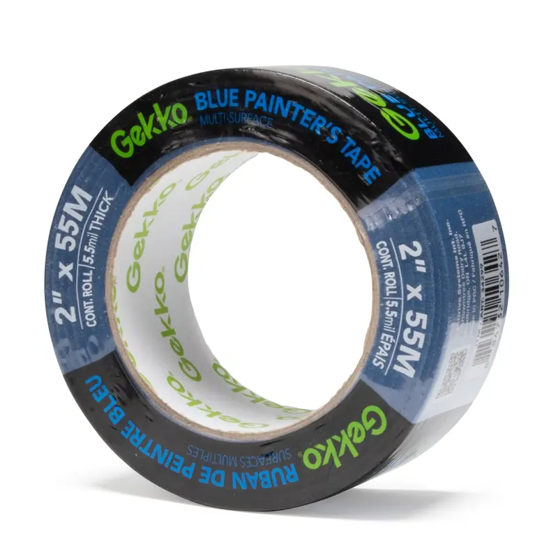 Gekko 2-Inch Blue Masking Tape – 55-Meter Roll 1