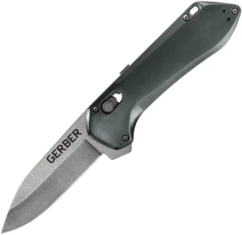Gerber Highbrow Compact Folding Knife With 2.8-Inch 7Cr17Mov Blade – Grey Handle 1