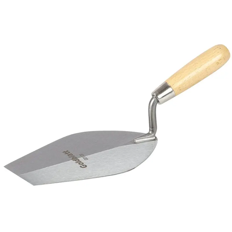 Goldblatt 7-1/2-Inch Bucket Trowel – Forged Steel Blade With Wooden Handle 1