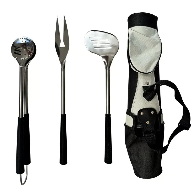 Golf Club-Themed Grill Tool Set – Fun, Functional Bbq Accessory Collection 1