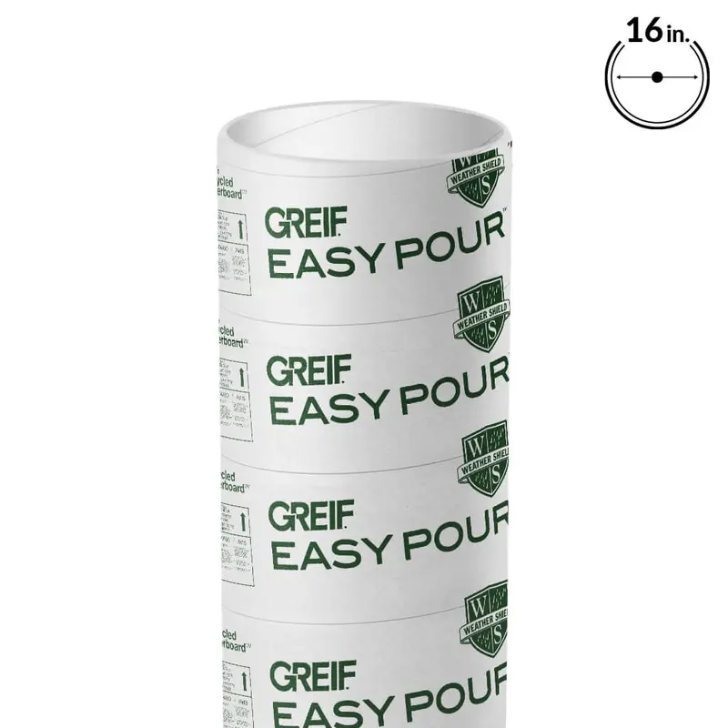 Greif Easypour Concrete Form Tube – 16 In. Ø × 12 Ft. 1