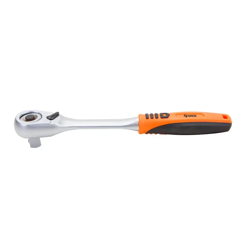 Groz 1/2-Inch Swivel Ratchet Handle With Full 360° Rotation – Chrome Molybdenum 1
