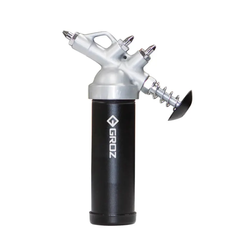 Groz Mini Push-Type Grease Gun – 3-Ounce Capacity For Air Tools 1