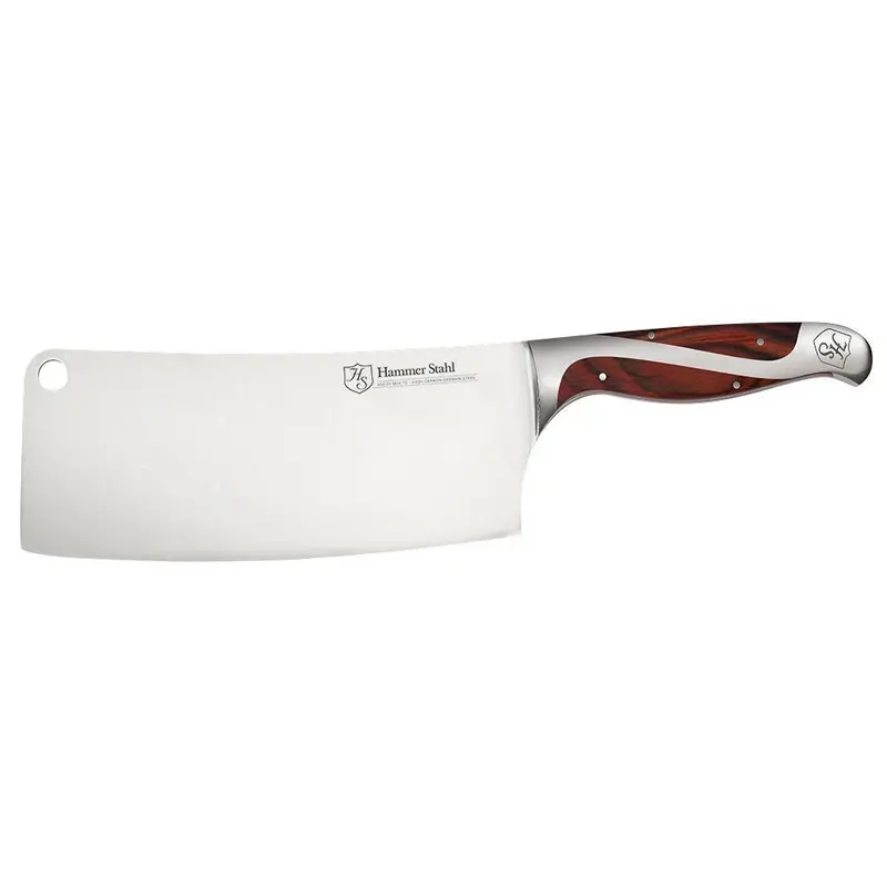 Hammer Stahl 8-Inch Cleaver – Full-Tang Forged Steel 1