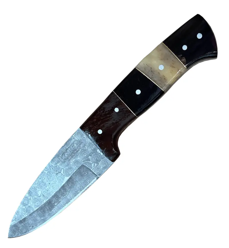 Hand-Forged Damascus Hunting Knife – Full-Tang, Traditional Craftsmanship 1