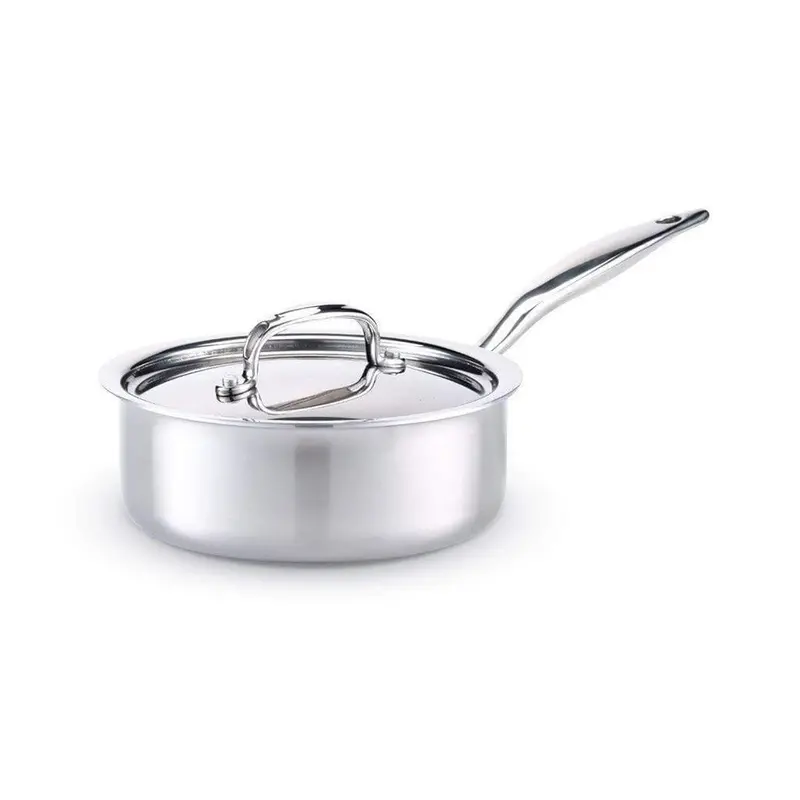 Heritage Steel 5-Ply Stainless Saucepan – Lidded Design 1