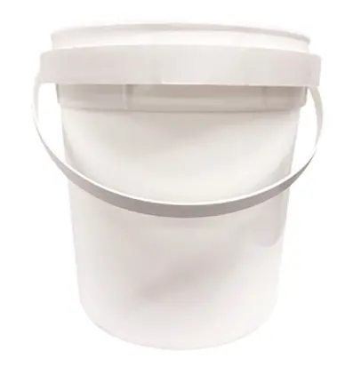 Hofmann 307928 1-Gallon White Pail With Tamper-Evident Seal And Plastic Handle 1