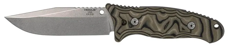 Hogue Ex-F02 Fixed Blade Knife – 4.5-Inch Clip Point With G10 Handles 1