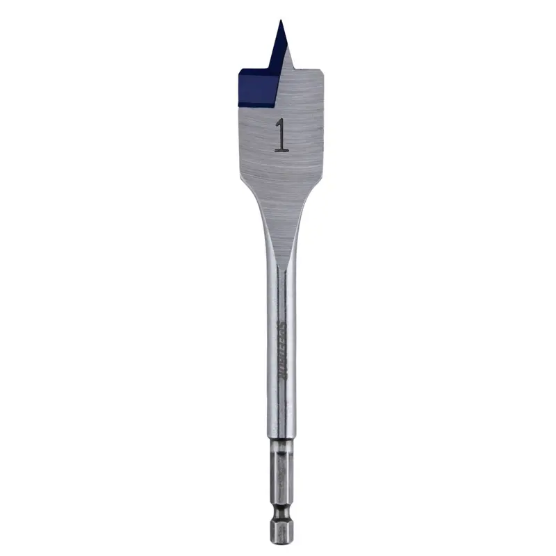 Irwin Speedbor Blue Groove Spade Bit – 1 In X 6 In Standard-Length For Fast, Clean Holes 1