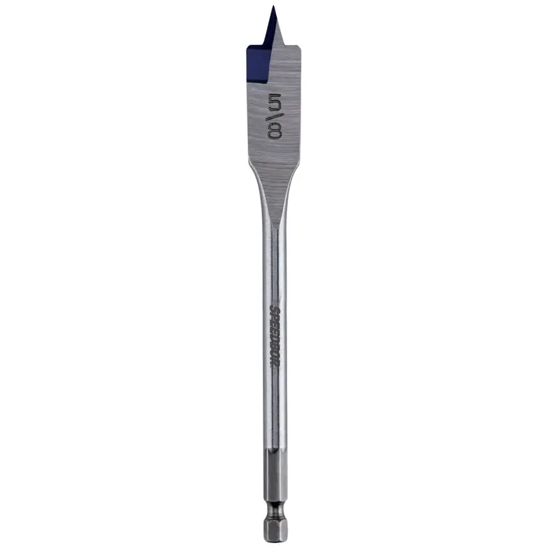 Irwin Speedbor Blue Groove Spade Bit – 5/8 In X 6 In Standard-Length Wood Hole Saw Alternative 1