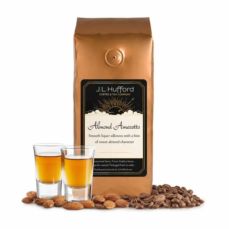 J.L. Hufford Almond Amaretto Flavored Ground Coffee 1