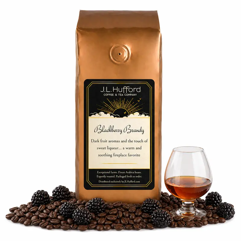J.L. Hufford Blackberry Brandy Coffee – Rich Fruit & Spirit Infusion 1