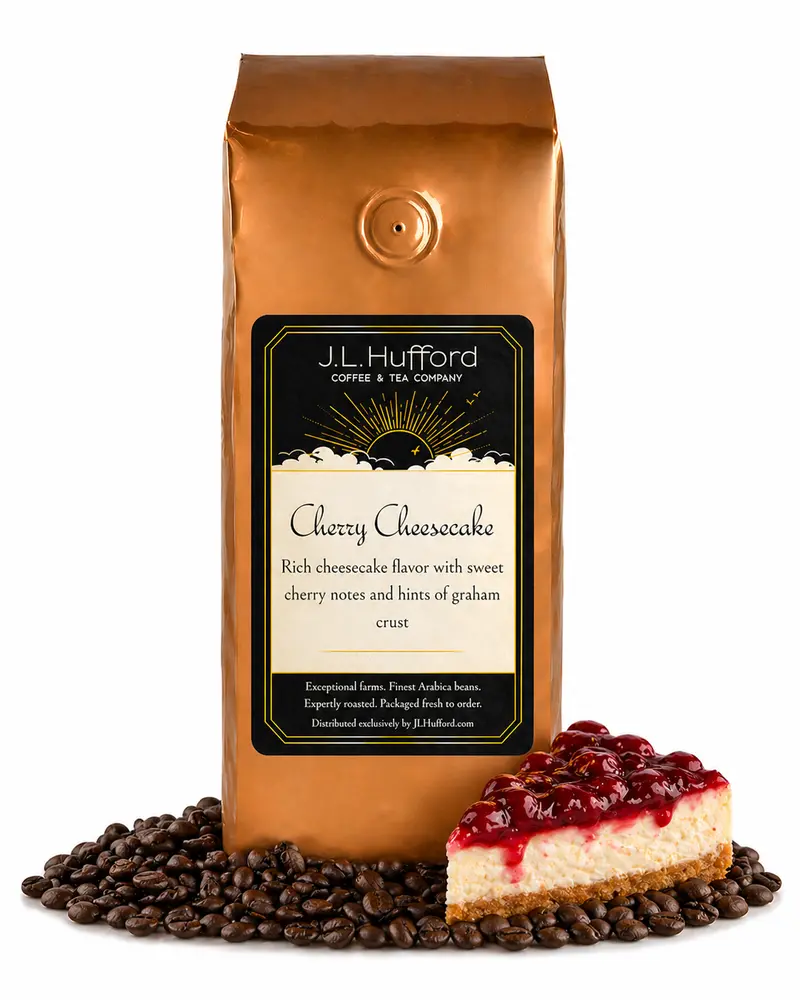 J.L. Hufford Cherry Cheesecake Coffee – Dessert-Like Creamy Indulgence 1