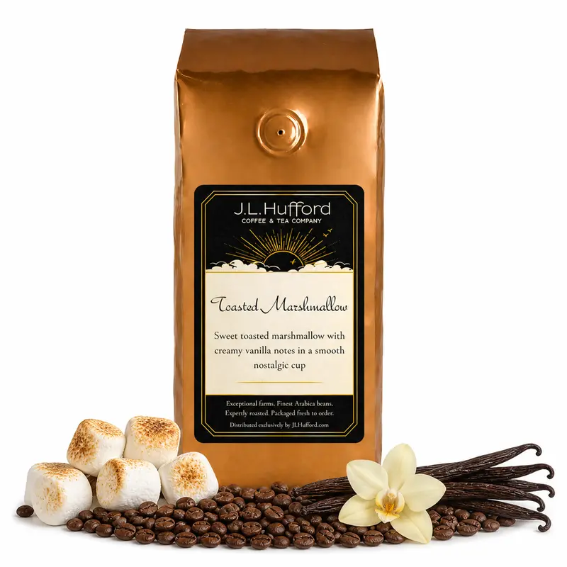 J.L. Hufford Toasted Marshmallow Gourmet Coffee – Whole Bean Or Ground 1