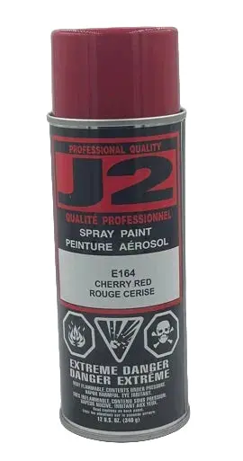 J2 E164 Cherry Red Alkyd Enamel Spray Paint – 340G Can 1