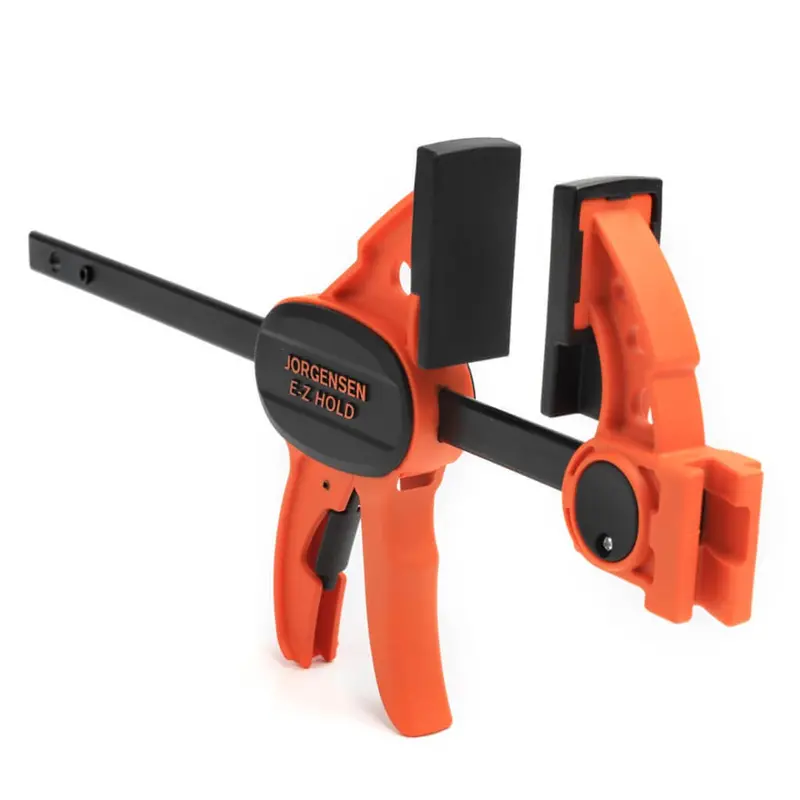 Jorgensen 6-Inch Trigger-Action Clamp Set – 6-Piece, 150-Lb Capacity Per Clamp 1