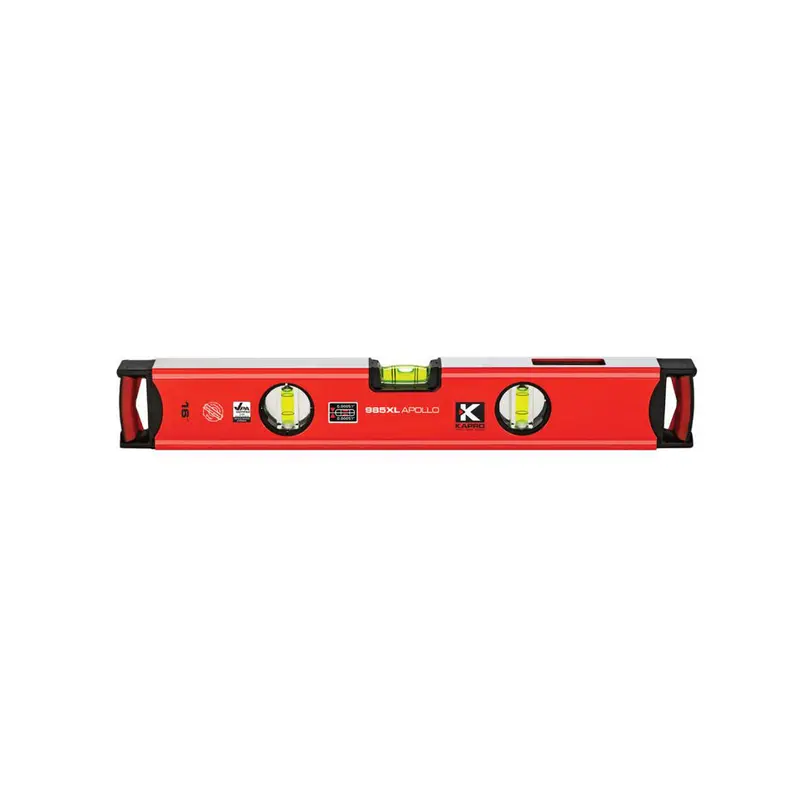 Kapro Apollo 16-Inch Heavy-Duty Magnetic Box Level With Vial Protection 1